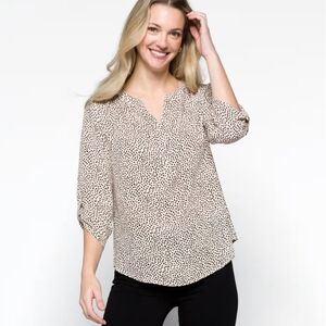 41 Hawthorn Cream and Black Patterned Blouse